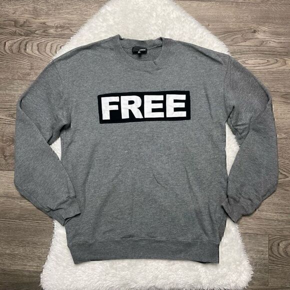 Wilfred FREE Sweater Crewneck Pullover Womens Size XS Grey Cotton - Picture 8 of 9